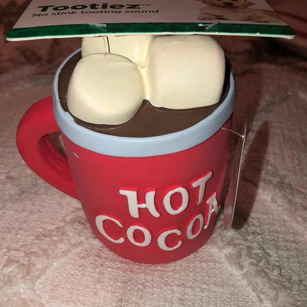 🎉HP🎉[Tootiez] Fun Hot Cocoa Grunting Tooting Sound Pet Toy
